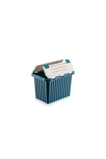 OEM Storage Box 26 L with Built-in Lid, Colored Plastic