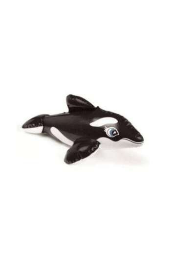 Intex Inflatable Toy for Pool or Bathtub, 58590, Black Dolphin, 30 cm