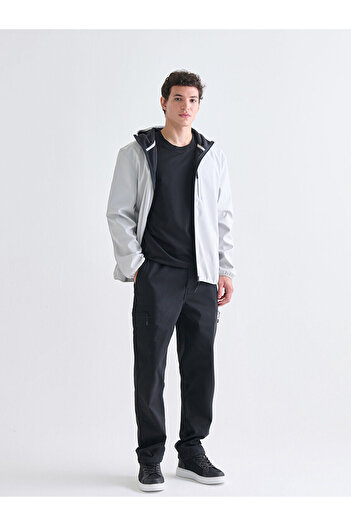 LC Waikiki Black Standard Fit Men's Cargo Pants