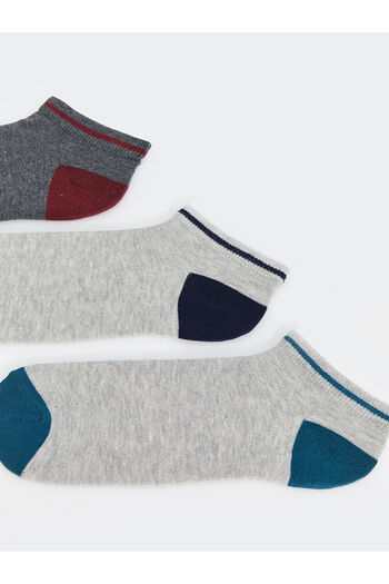 LC Waikiki Cey New Season Color Blocked Men's Booties Socks 7-Piece Set