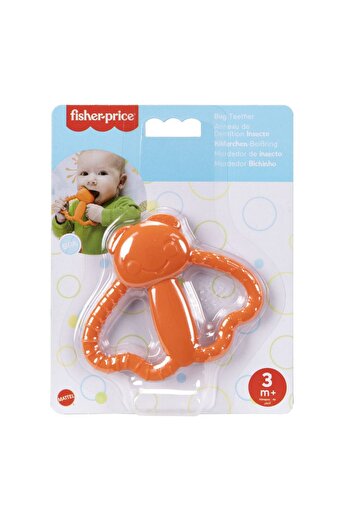 FISHER PRICE ORANGE BEETLE TEETHING TOY FOR BABY