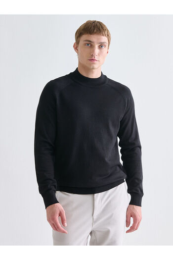 LC Waikiki Half Turtleneck Long Sleeve Men's Knitwear Sweater