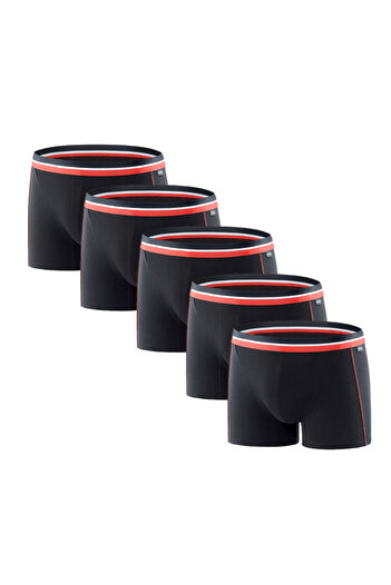 uniconf Set of 5 men's boxers UBB107PECNEG made of cotton with lycra