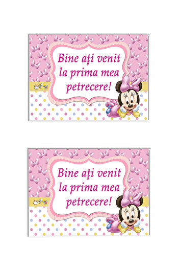 OEM Set of 2 Minnie Mouse Baptism Frames