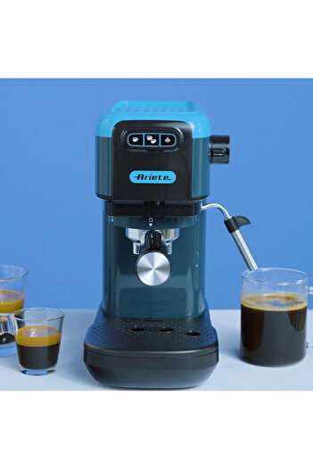 ARIETE Coffee machine ESPRESSO COLOR 1399/18, 1300W, 15 bar, 1.1 l, Ground and ESE, Blue
