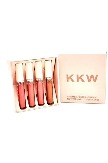 de Set of 4 Matte Liquid Lipsticks, Transfer Resistant