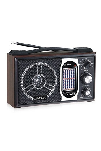 leotec Portable radio with 11 bands, retro model, 220v power supply