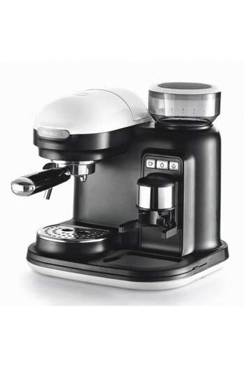 ARIETE Espresso machine ESPRESSO MODERNA 1318/01, 1080W, 15bar, 0.8l, Grinder, Steamer, White