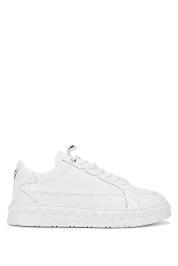 Tamer Tanca Men's Genuine Leather White Sneakers & Sports Shoes