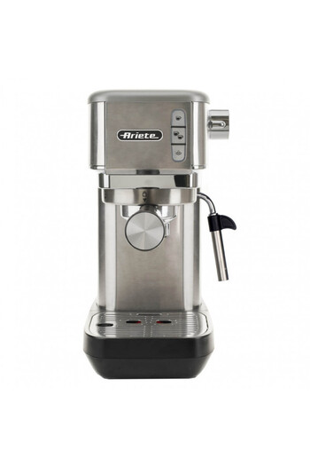 ARIETE Espresso machine ESPRESSO METAL SLIM 1380/10, 1300W, 15bar, 1.1l,Customizable length, S steel