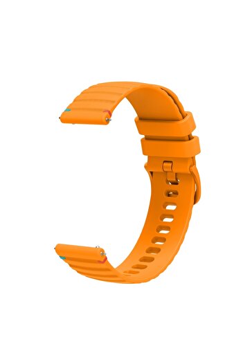 eR D L Silicone strap compatible with Huawei GT 4, 46mm, strap width 22mm, dark yellow,