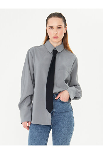 LA PANTE Men's Collared Shirt with Tie