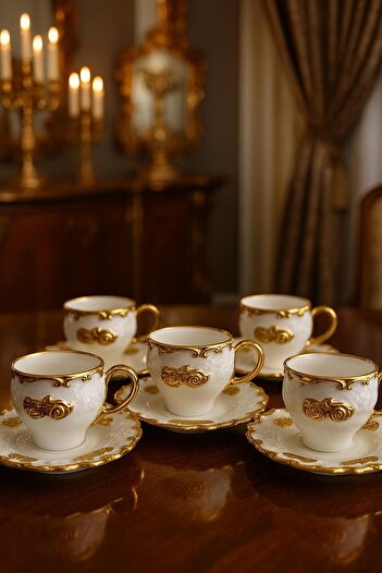 decovien 5-Piece Porcelain Coffee Cup Set