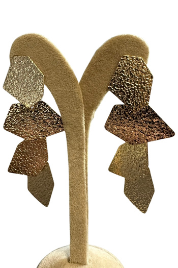 Uretti - Irem 3914 8615 Geometric Shaped Dangle Model Steel Earrings