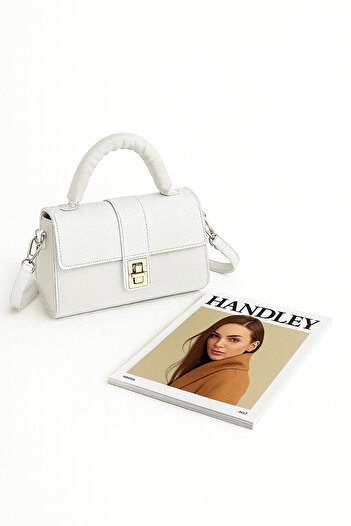 Handley Premium Lock Detailed Shoulder & Hand Bag