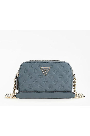 Guess Geantă mică de damă Noelle crossbody, albastră, elegantă și stilată