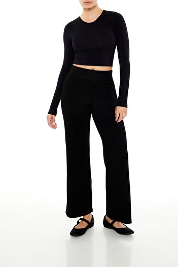Forever 21 Yüksek Bel Geniş Paça Pantolon