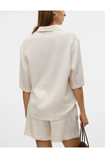 SHEIN Shein short sleeve shirt, cream