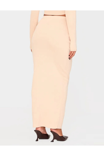 Pretty Little Thing PRETTYLITTLETHING maxi skirt, beige
