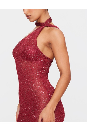 Pretty Little Thing PRETTYLITTLETHING maxi dress, cherry red