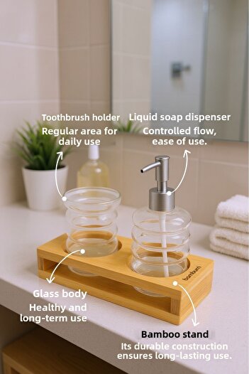 Bambum Tivoli 2-Piece Soap Dish Set