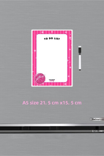 The Grade Summer Sil Pink Disco Ball to Do List Fridge Magnet Note Holder Decorative Missing List Kitchen Decoration