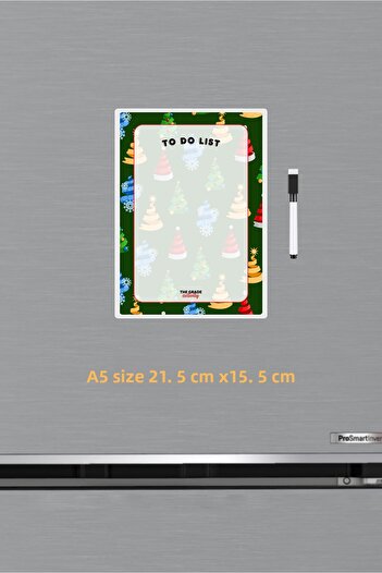 The Grade Summer Erasable New Year Colorful Pine Tree to Do List Fridge Magnet Memo Holder Christmas Ornaments Memo Holder