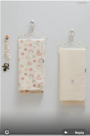 ByBest Beauty Caramell Muslin and Combed Cotton Blanket Set of 3