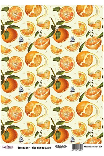 Cadence Brass Decoupage Paper - Model 626