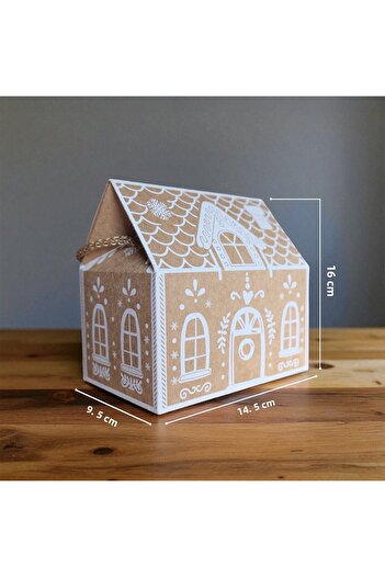roco paper New Year's Home Design Box Bag, Decorative New Year, Wedding Gift Bag, Printed-2Pcs, 9.5X14.5X15 C