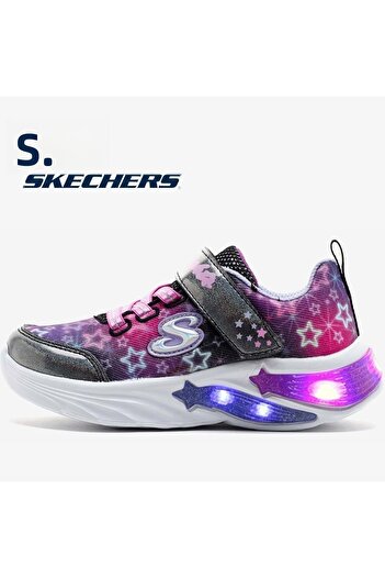 SKECHERS Star Sparks 302324N Orthopedic Lighted Children's Sports Shoes Black