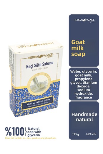 Herbal Palace Goat Milk Soap - Anti-Blemish Acne Skin - Handmade with Glycerin