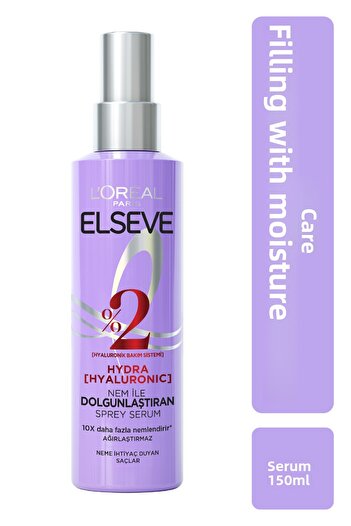 ELSEVE Hydra [Hyaluronic] Hydrating Plumping Spray Serum [Hyaluronic Acid] 150ml