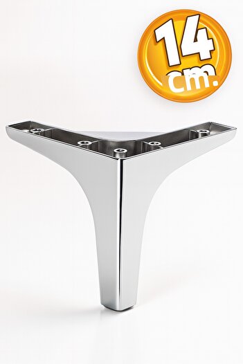 Badem10 Mobilier de lux Sedef Canapea Masuta de cafea Unitate TV Picioare 14 Cm Cromat Lucios Picioare de bază