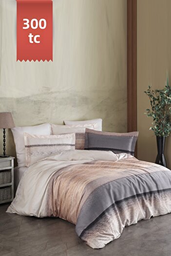 VAROL Royal Satin Single 300Tc Duvet Cover Set - Foresta
