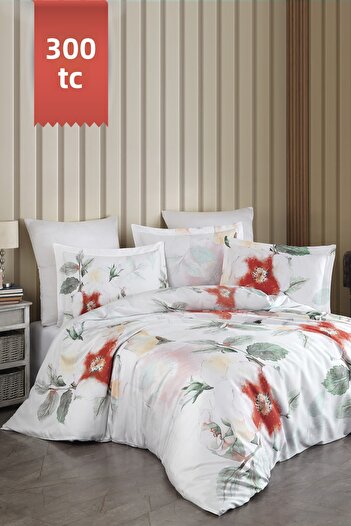 VAROL Royal Satin Single 300Tc Duvet Cover Set - Aruna