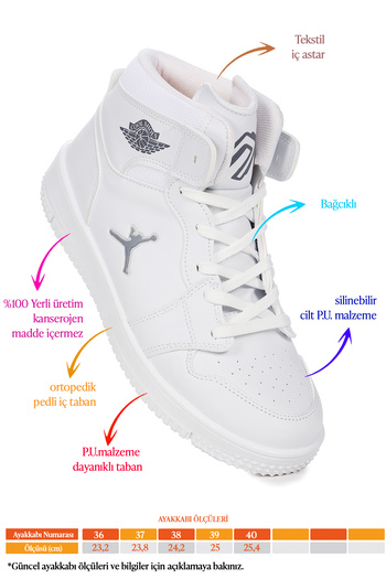 WOGGO Haykat Lace-Up Young Girl's Sports Shoes
