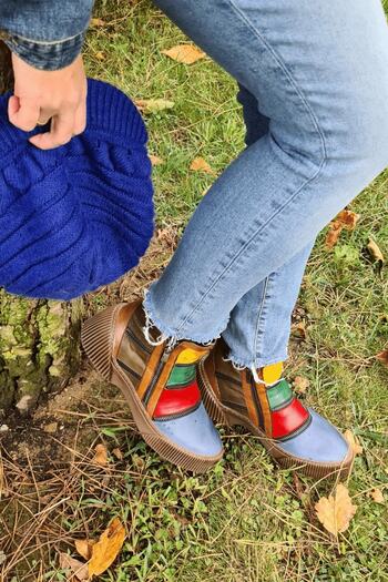 İNZE AYAKKABI Denim Multi Hakiki Deri Bot- Model Adı: Istanbul