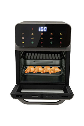 TEHNOSHOP Hoffmann 12L hot air fryer, healthy cooking, 360°