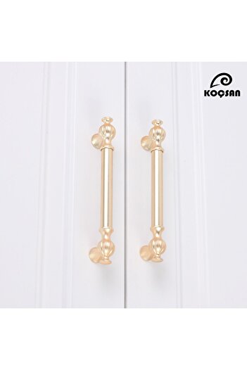 KOÇSAN Ebrar Mat Gold 192 Mm Mâner Mobilier Bucătărie Country de Lux Dulap Sertar