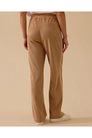 SCL Pocketed Lace-Up Suede Trousers