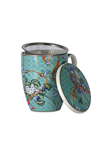 Lucky Art Luckyart Chantelle Bone Suzgeclı Mug with Lid 600ml