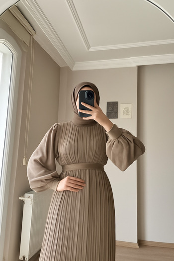 Mellyn Store Pleated Chiffon Dress