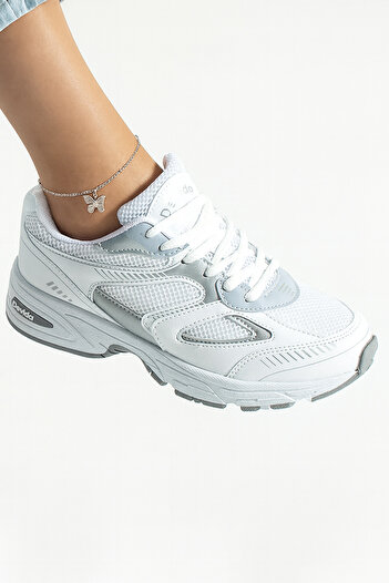 Devida Pantofi sport albi pentru femei casual