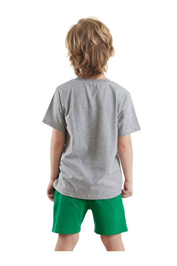Denokids Boy's Summer Croco T-shirt and Shorts Set