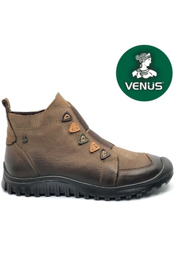 Venüs Nikkoolll Genuine Leather Non-Slip Sole Orthopedic Women's Boots Vi̇zon