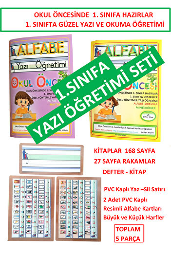 mintikbirler Preschool 1St Reading and Writing Teaching in the Classroom Activity Activity Preparation Notebook Book Writing 1 Full Set