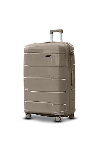 ZAAPPY Extra Large 32-Inch (36-40KG) Lightweight PP Luggage Unbreakable, Hard Shell, Security Lock