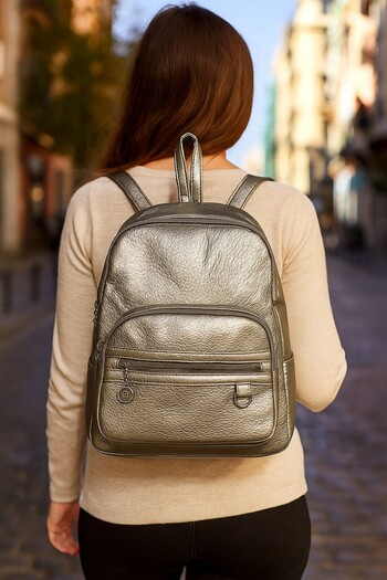 Newish Polo D Model Faux Leather Backpack - Washable