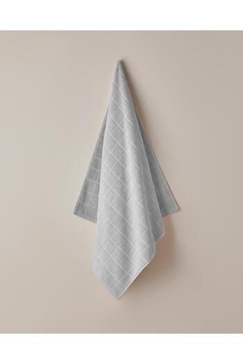 English Home Πετσέτα μπάνιου Chequer 100% βαμβάκι 80x150 cm Γκρι (15.09.2025)